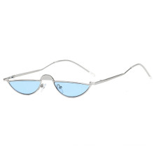 Design 2020 Unique  Fashion Sunglasses  Half Round Wholesale  Luxury Metal Custom Logo UV400 Sunglasses